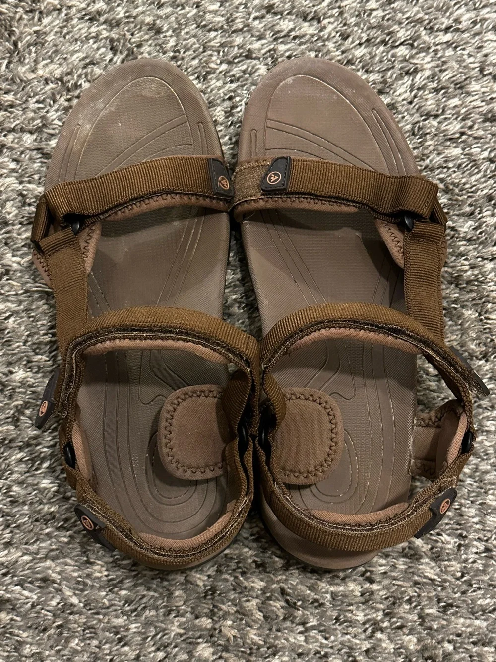 Atika Men’s Brown Sport Adjustable Strap Sandals